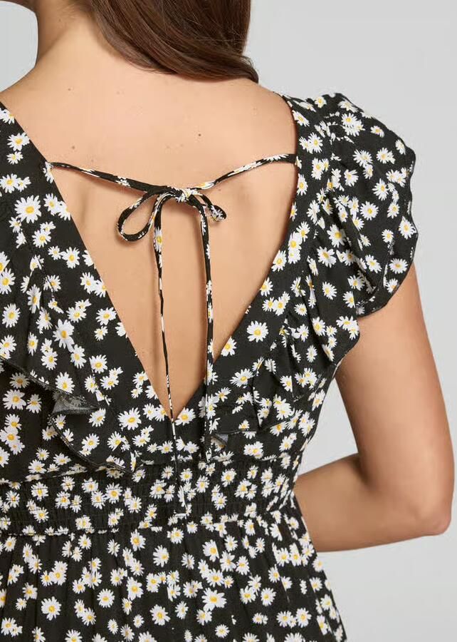 Vero Moda Licht uitlopend maxi-jurk van pure viscose model 'EASY JOY'