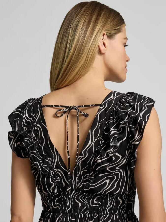 Vero Moda Licht uitlopend maxi-jurk van pure viscose model 'EASY JOY'