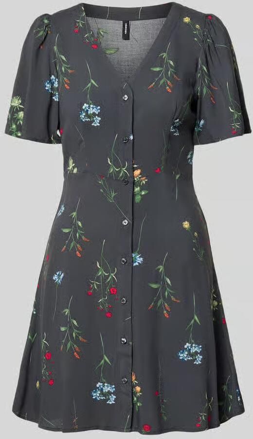 Vero Moda Licht uitlopend minijurkje van pure viscose model 'ALBA' - Foto 2