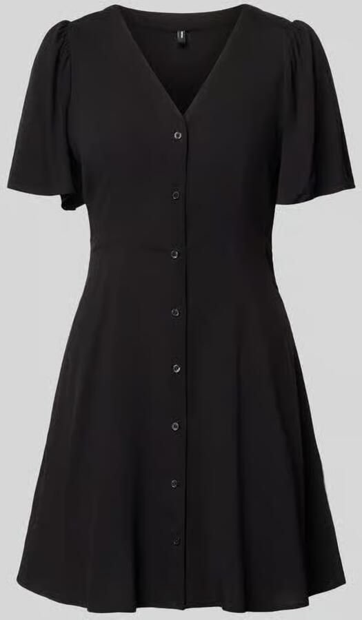 Vero Moda Licht uitlopend minijurkje van pure viscose model 'ALBA' - Foto 5