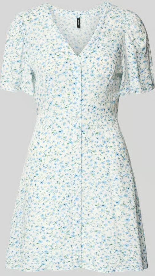 Vero Moda Licht uitlopend minijurkje van pure viscose model 'ALBA' - Foto 3