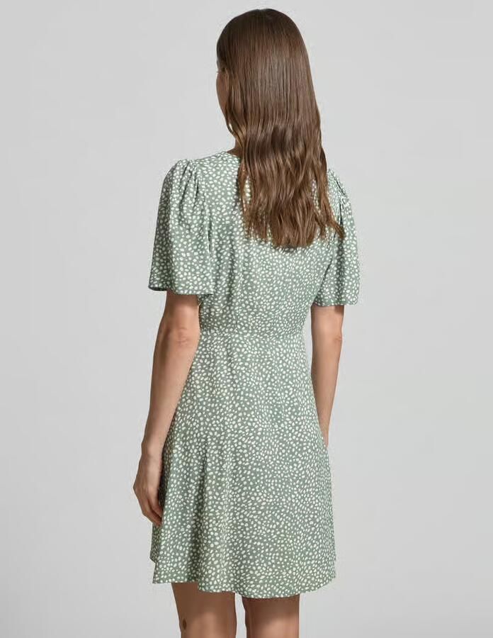 Vero Moda Licht uitlopend minijurkje van pure viscose model 'ALBA' - Foto 6
