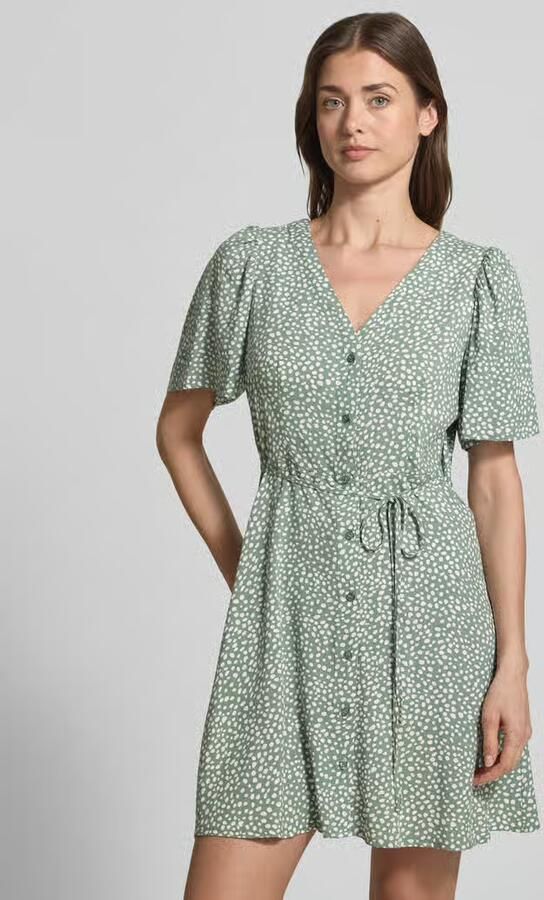 Vero Moda Licht uitlopend minijurkje van pure viscose model 'ALBA' - Foto 7