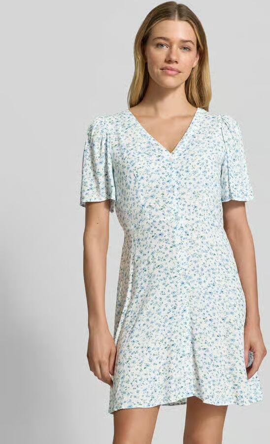 Vero Moda Licht uitlopend minijurkje van pure viscose model 'ALBA' - Foto 4