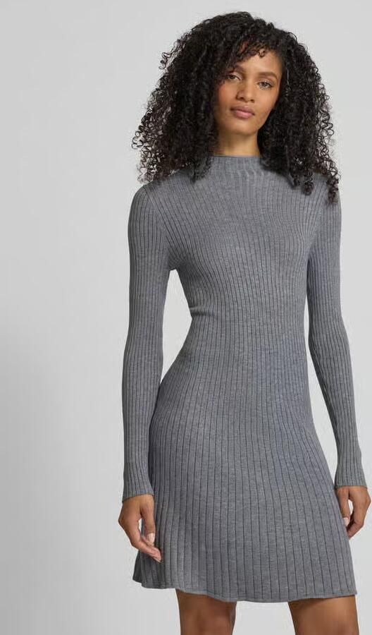 Vero Moda Licht uitlopende gebreide jurk van viscosemix model 'NANCY' - Foto 2