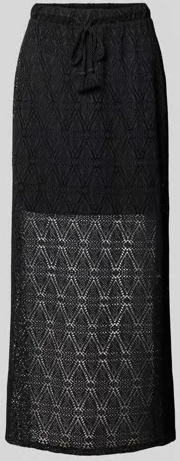 Vero Moda Licht uitlopende midi-rok van kant met elastische band model 'MAYA' - Foto 2