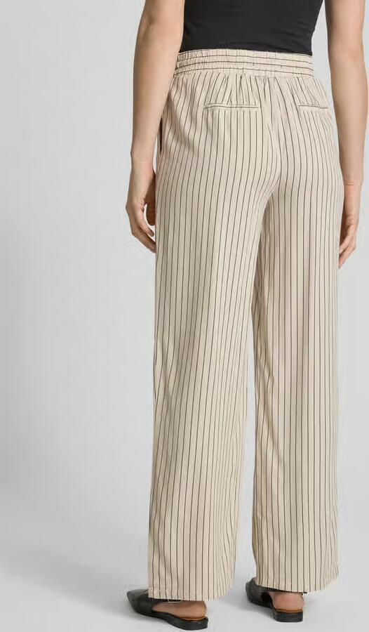 Vero Moda Loose fit bandplooibroek in een mix van viscose en linnen model 'JESMILO' - Foto 6