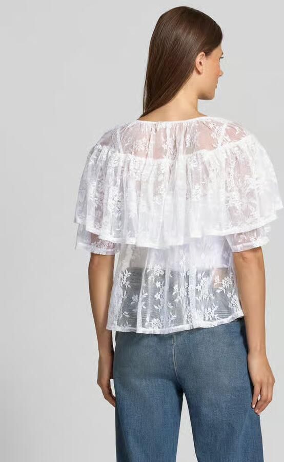 Vero Moda Loose fit blouseshirt van kant model 'CELINE' - Foto 2