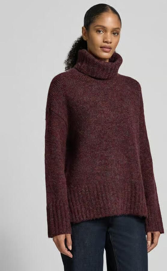 Vero Moda Loose fit coltrui met wol model 'INGRID' - Foto 2