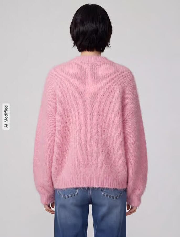 Vero Moda Loose fit gebreid jack met ballonmouwen model 'MAYBE'