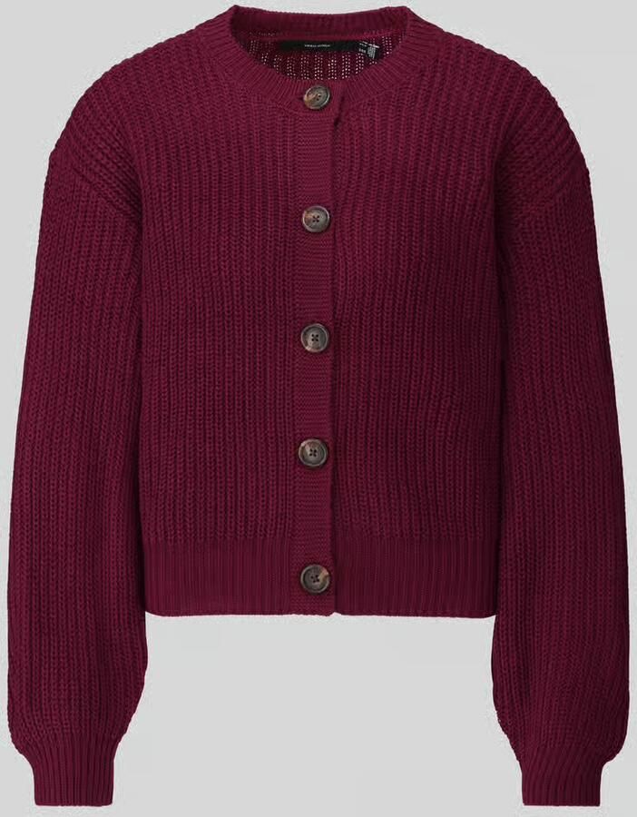 Vero Moda Loose fit gebreid jack met enkelrijige knoopsluiting model 'LEA' - Foto 5