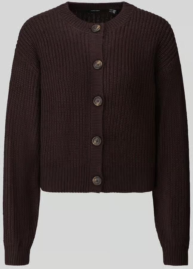 Vero Moda Loose fit gebreid jack met enkelrijige knoopsluiting model 'LEA' - Foto 3