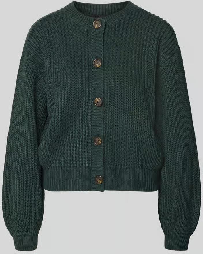 Vero Moda Loose fit gebreid jack met enkelrijige knoopsluiting model 'LEA'