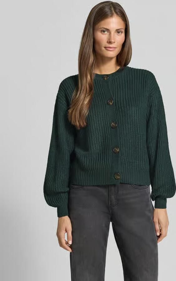 Vero Moda Loose fit gebreid jack met enkelrijige knoopsluiting model 'LEA' - Foto 2