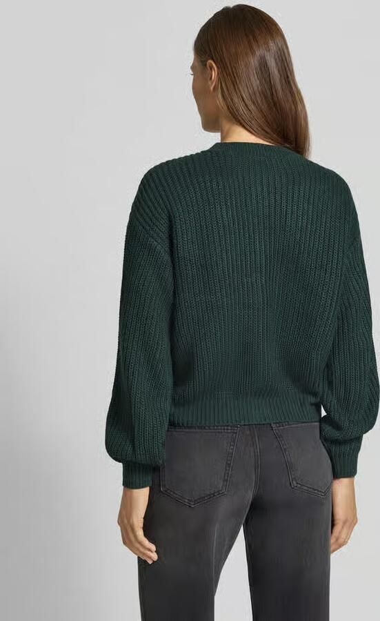 Vero Moda Loose fit gebreid jack met enkelrijige knoopsluiting model 'LEA' - Foto 3
