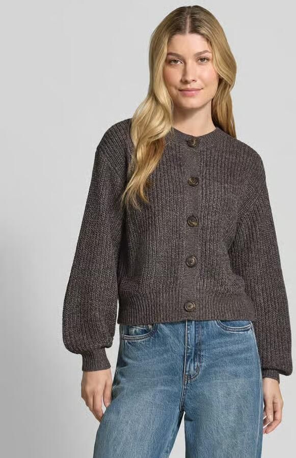 Vero Moda Loose fit gebreid jack met enkelrijige knoopsluiting model 'LEA' - Foto 6