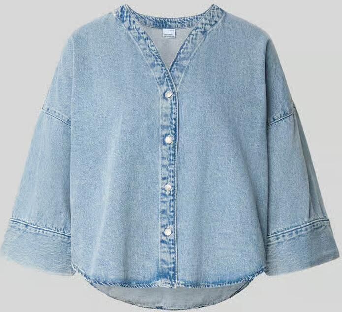 Vero Moda Loose fit jeansblouse van Katoen- en viscosemix Model 'VALERIA'