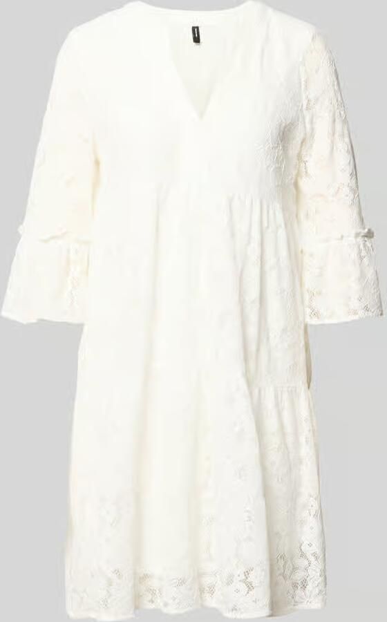 Vero Moda loose fit kanten jurk van katoenmix model 'HONEY' - Foto 4