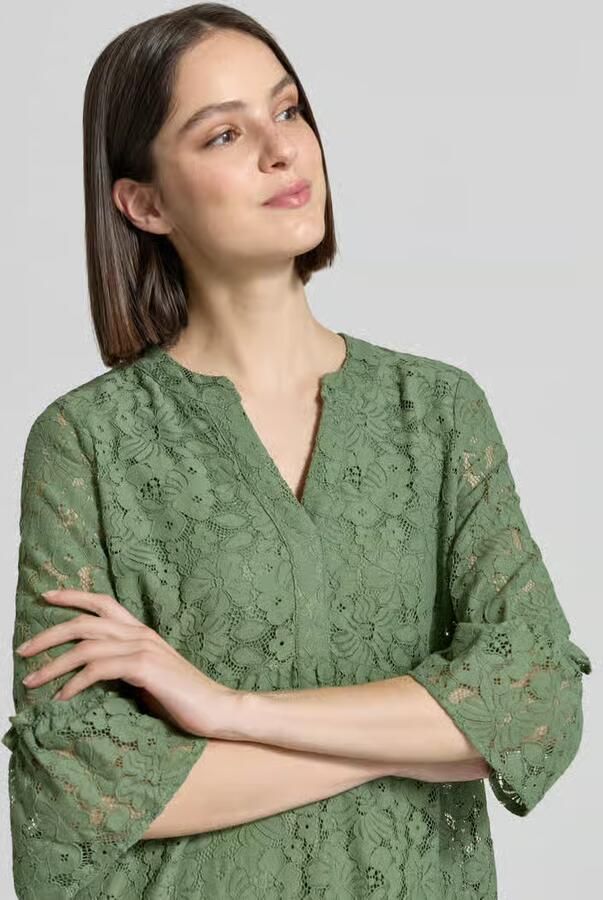 Vero Moda loose fit kanten jurk van katoenmix model 'HONEY' - Foto 4