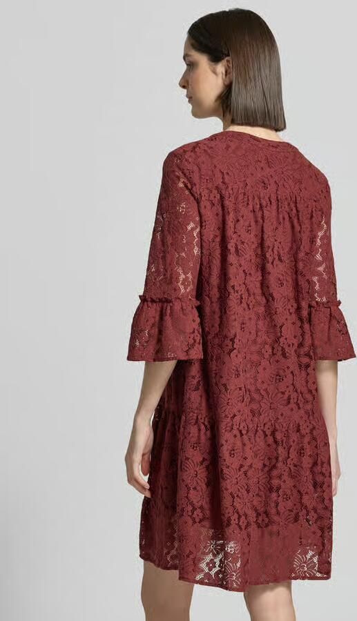 Vero Moda loose fit kanten jurk van katoenmix model 'HONEY' - Foto 4