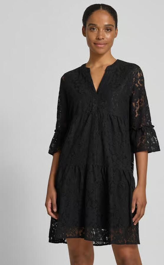 Vero Moda loose fit kanten jurk van katoenmix model 'HONEY' - Foto 4