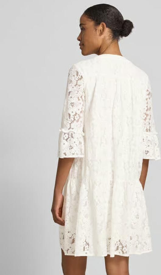 Vero Moda loose fit kanten jurk van katoenmix model 'HONEY' - Foto 6
