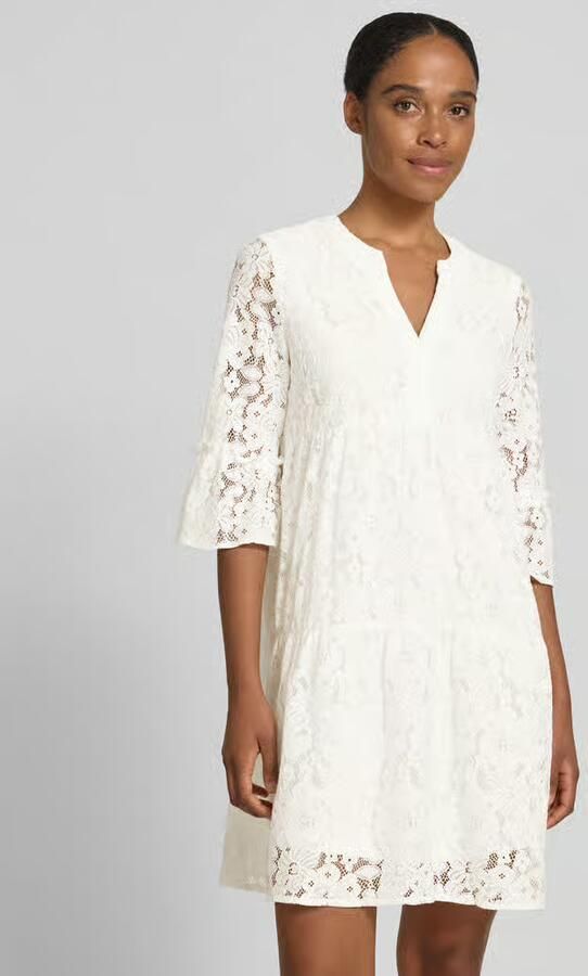 Vero Moda loose fit kanten jurk van katoenmix model 'HONEY' - Foto 5