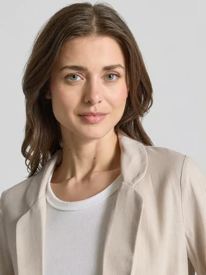 Vero Moda Blazer van een mix van viscose en linnen met 3 4-mouwen model 'JESMILO' - Foto 5
