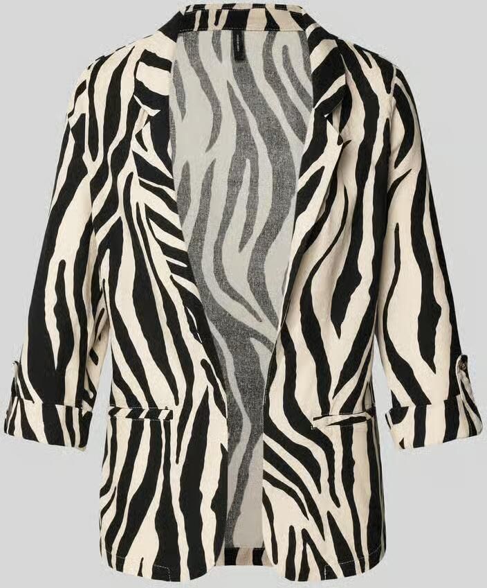 Vero Moda Loose fit korte blazer van mix van viscose en linnen model 'JESMILO' - Foto 3