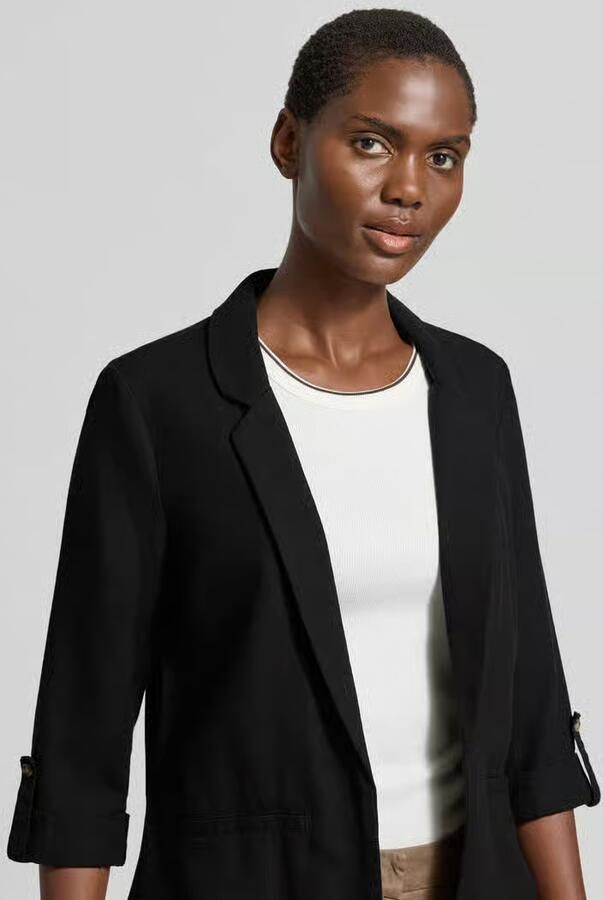 Vero Moda Blazer van een mix van viscose en linnen met 3 4-mouwen model 'JESMILO' - Foto 4