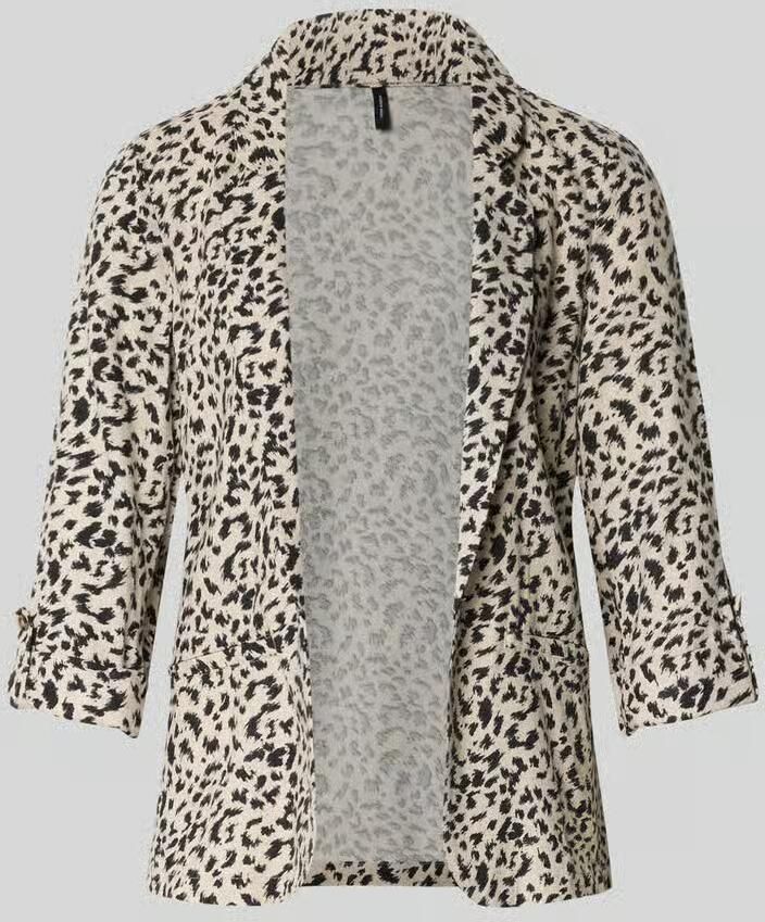 Vero Moda Loose fit korte blazer van mix van viscose en linnen model 'JESMILO' - Foto 2