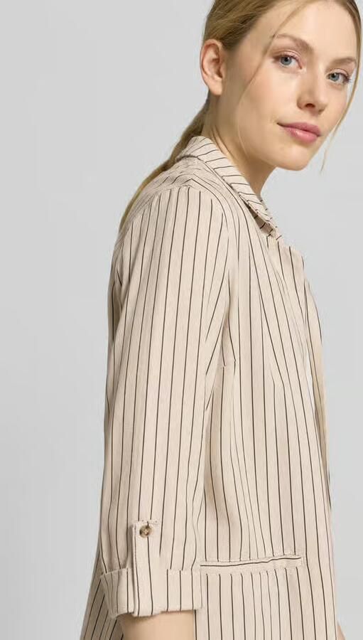 Vero Moda Loose fit korte blazer van mix van viscose en linnen model 'JESMILO' - Foto 7