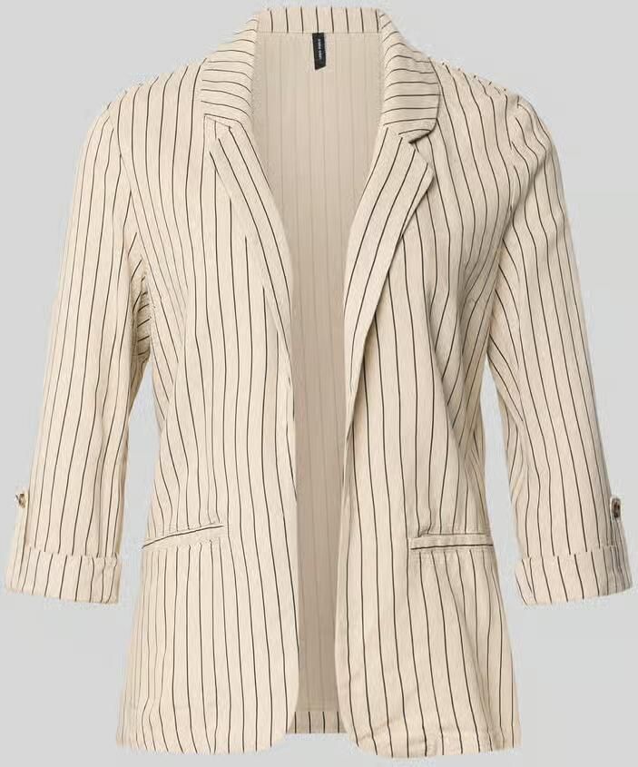 Vero Moda Loose fit korte blazer van mix van viscose en linnen model 'JESMILO' - Foto 8