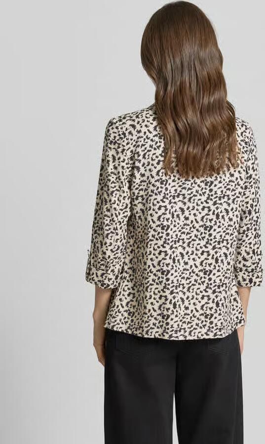 Vero Moda Loose fit korte blazer van mix van viscose en linnen model 'JESMILO' - Foto 3
