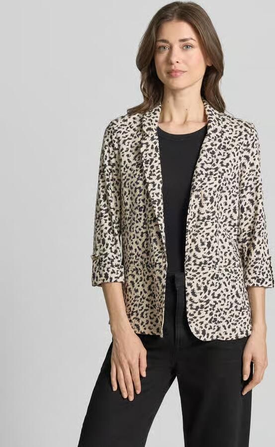 Vero Moda Loose fit korte blazer van mix van viscose en linnen model 'JESMILO' - Foto 2