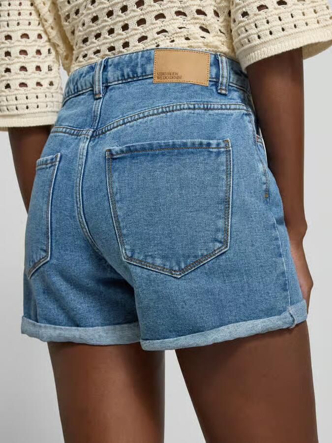 Vero Moda Relaxed fit korte jeans van katoenmix model 'ZURI' - Foto 7