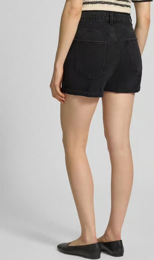 VERO MODA high waist loose fit denim short VMZURI black denim - Foto 7