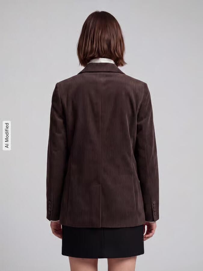 Vero Moda Loose fit lange blazer met stijgende reverskraag model 'NORA' - Foto 2