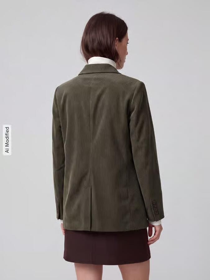 Vero Moda Loose fit lange blazer met stijgende reverskraag model 'NORA'