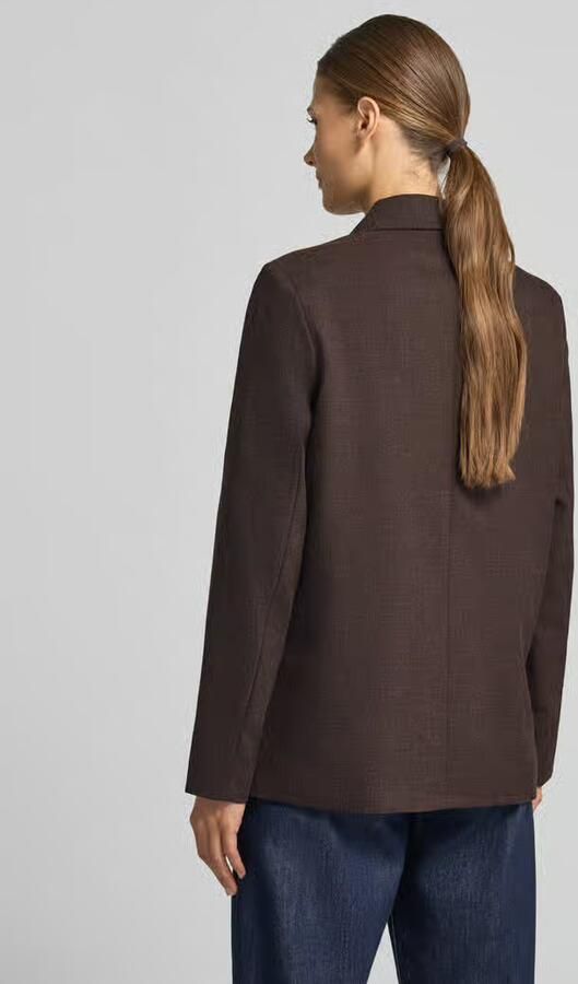 Vero Moda Loose fit longline blazer van katoenmix met viscose - Foto 5
