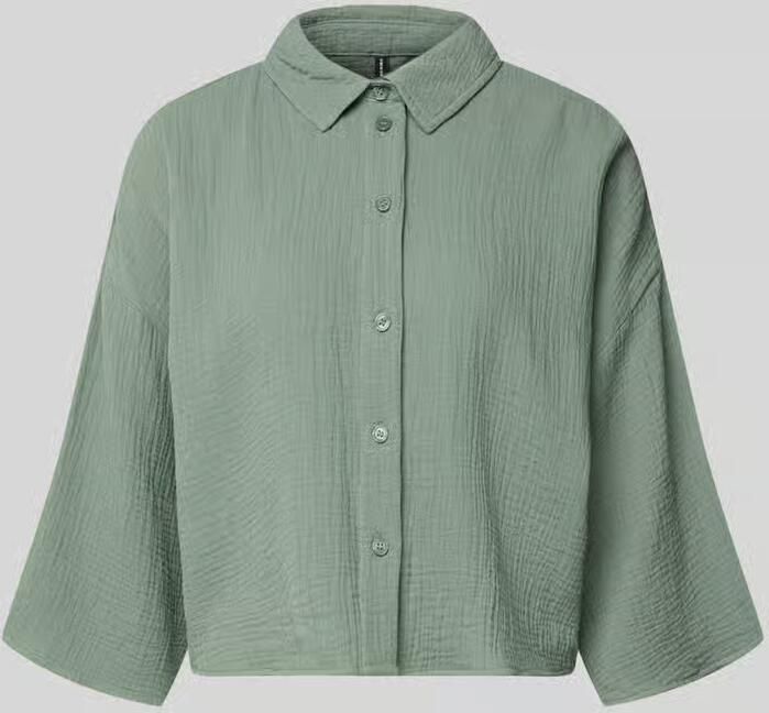 Vero Moda loose fit overhemdblouse van puur katoen model 'NATALI' - Foto 2