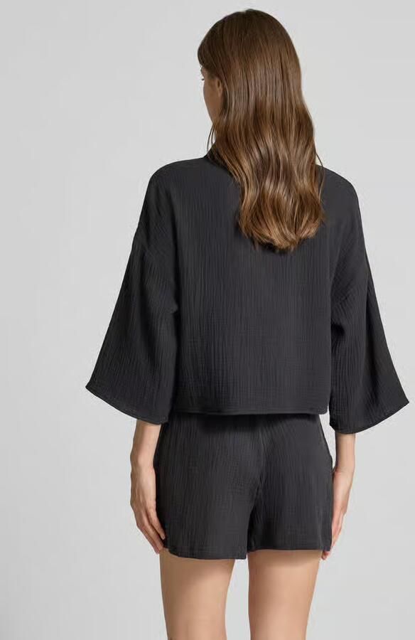 Vero Moda loose fit overhemdblouse van puur katoen model 'NATALI' - Foto 7