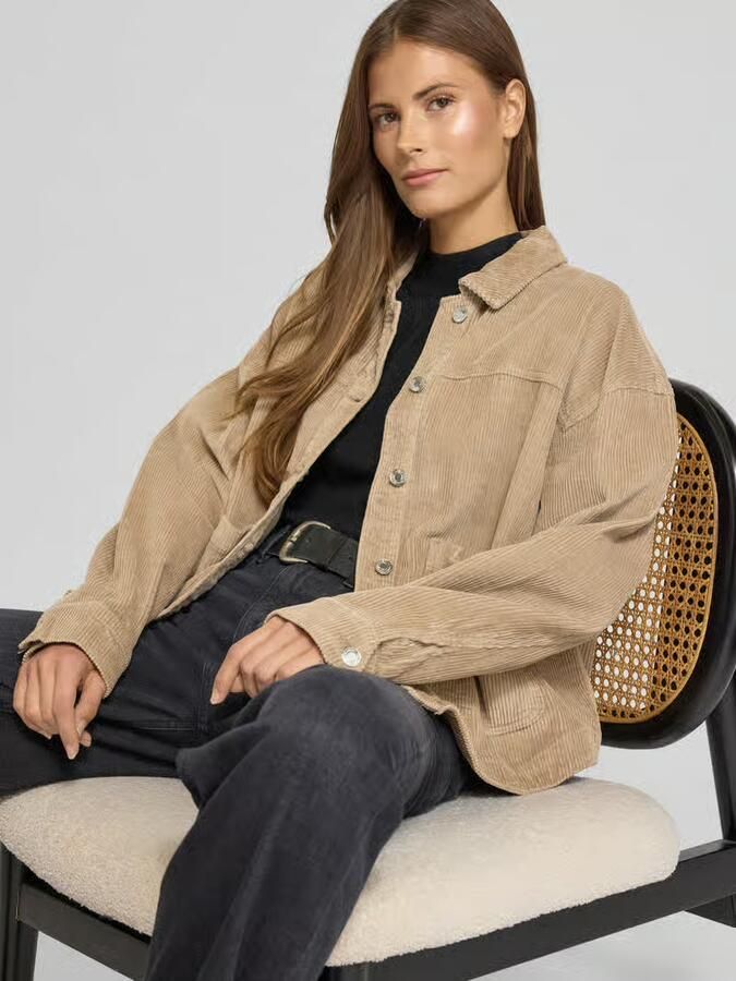 Vero Moda Loose fit overhemdjack van puur katoen model 'JAMIE' - Foto 2
