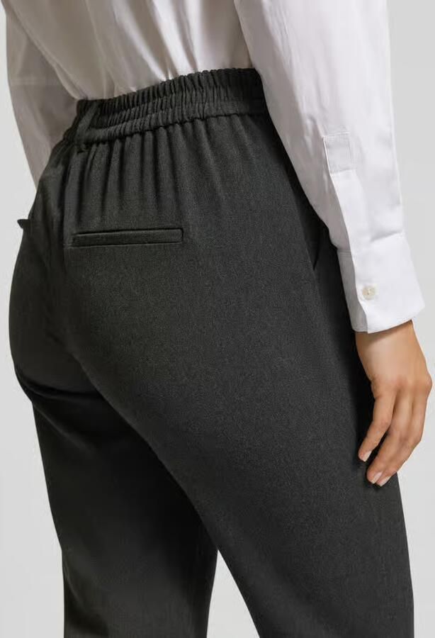 Vero Moda Loose fit stoffen broek met gestileerde opening model 'MAYA' - Foto 6