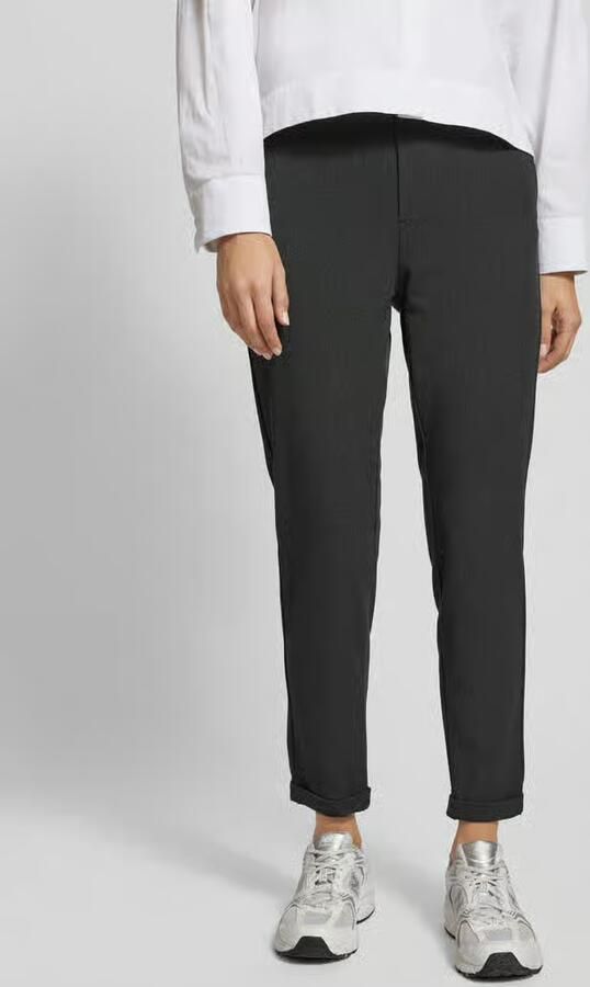 Vero Moda Loose fit stoffen broek met gestileerde opening model 'MAYA' - Foto 9