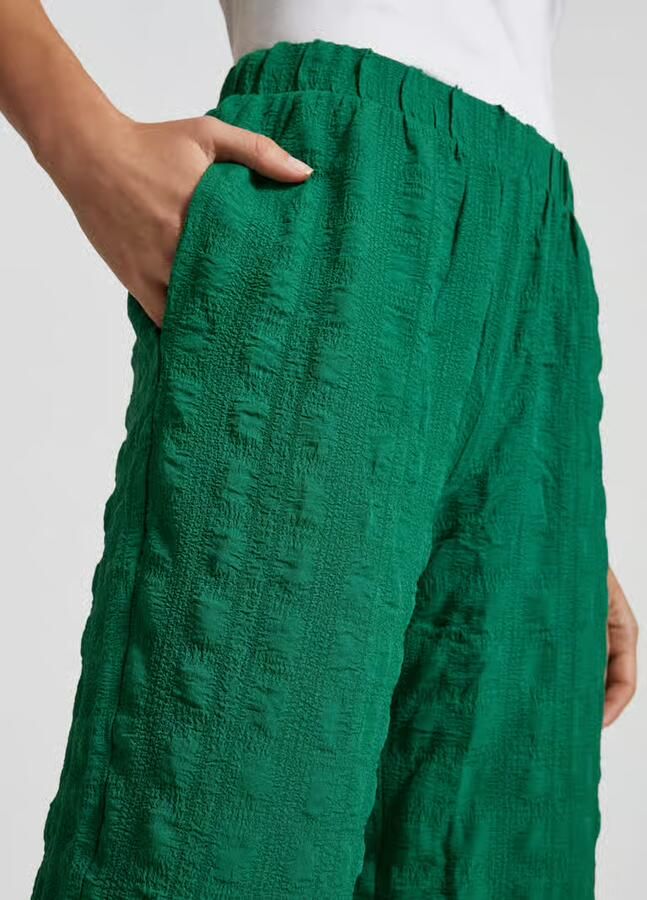 Vero Moda Loose fit stoffen broek met structuurmotief model 'NOELLA