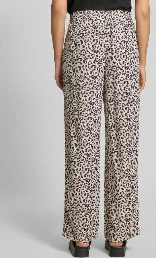 Vero Moda loose fit wijdte broek van mix van viscose en linnen model 'JESMILO' - Foto 3