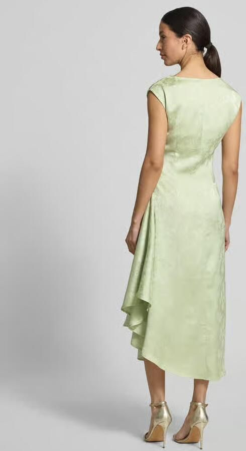 Vero Moda Losvallende midi-jurk met plooien aan de zijkant model 'WINNIE'