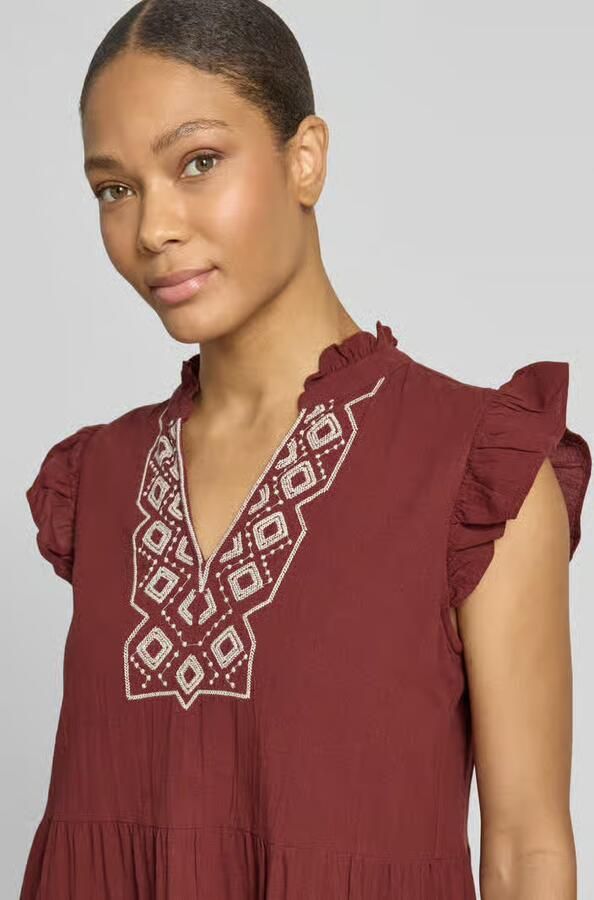 Vero Moda Losvallende vrijetijdsjurk van puur katoen model 'Dichte' - Foto 3