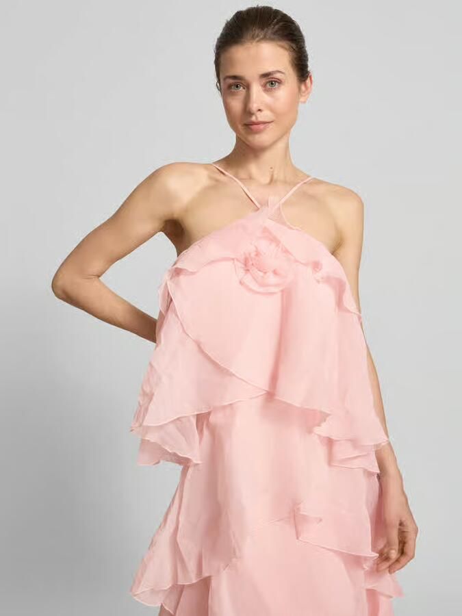 Vero Moda maxi-jurk met 3d-ruchedetail model 'DELILAH'